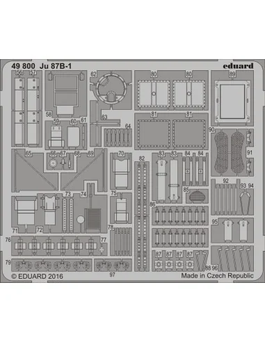 Ju 87B-1 for Airfix, 1/48 - Eduard Accessories 49800