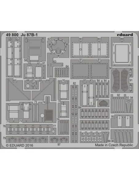 [NO_DESC] Ju 87B-1 for Airfix, 1/48 - Eduard Accessories 49800