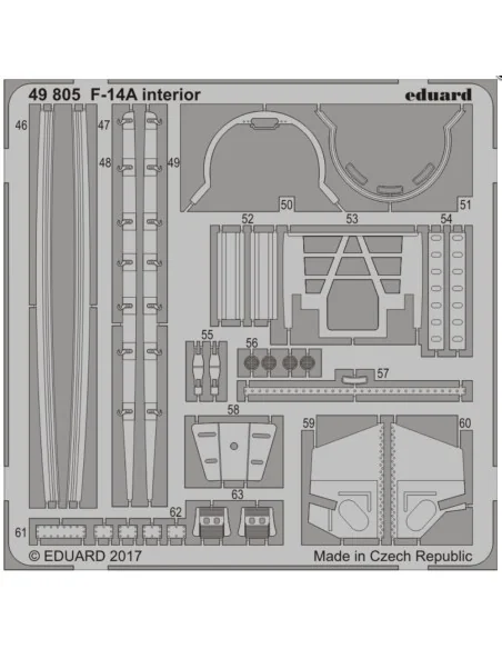 F-14A interior for Tamiya, 1/48 - Eduard Accessories 49805