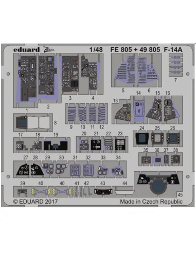F-14A interior for Tamiya, 1/48 - Eduard Accessories 49805