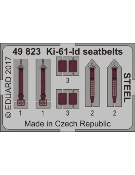 Ki-61-Id seatbelts STEEL for Tamiya, 1/48 - Eduard Accessories 49823