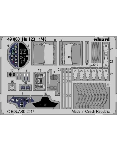 Hs 123 for Gaspatch Models, 1/48 - Eduard Accessories 49860