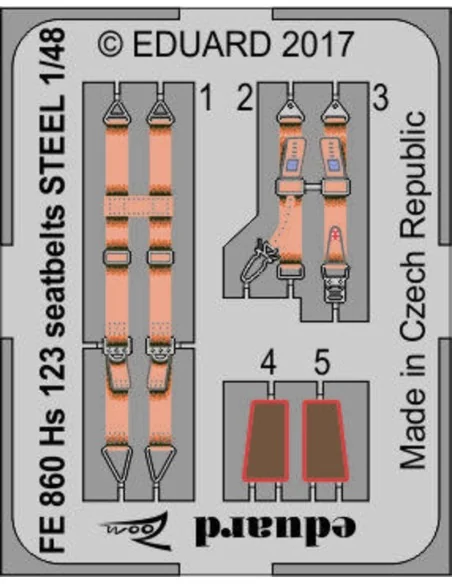 Hs 123 for Gaspatch Models, 1/48 - Eduard Accessories 49860