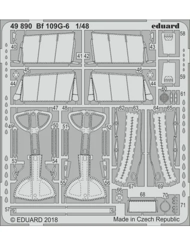 Bf 109G-6 for Tamiya, 1/48 - Eduard Accessories 49890