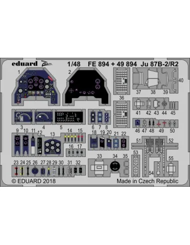 [NO_DESC] Ju 87B-2/R2 for Airfix, 1/48 - Eduard Accessories 49894