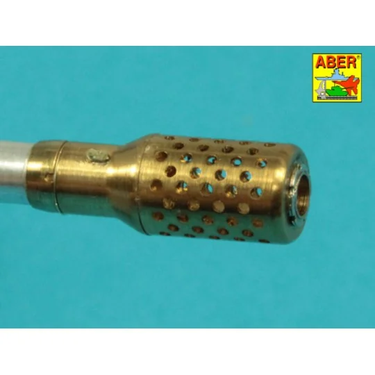 10, 5cm KwK L/70 barrel with perforated muzzle brake for German Pz....