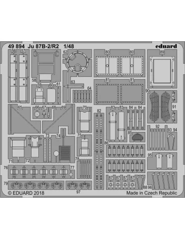 Ju 87B-2/R2 for Airfix, 1/48 - Eduard Accessories 49894