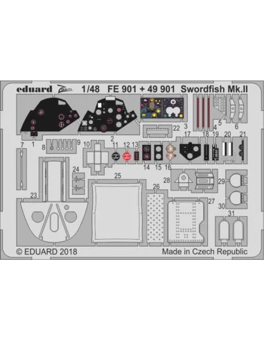 Swordfish Mk.II for Tamiya, 1/48 - Eduard Accessories 49901