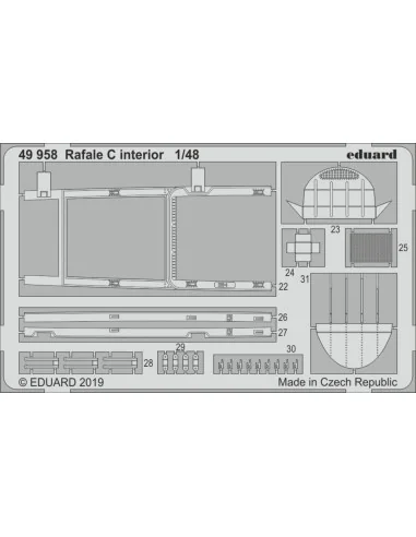 [NO_DESC] Rafale C interior for Revell, 1/48 - Eduard Accessories 4...