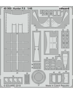 Hunter F.6 for Airfix, 1/48 - Eduard Accessories 49969