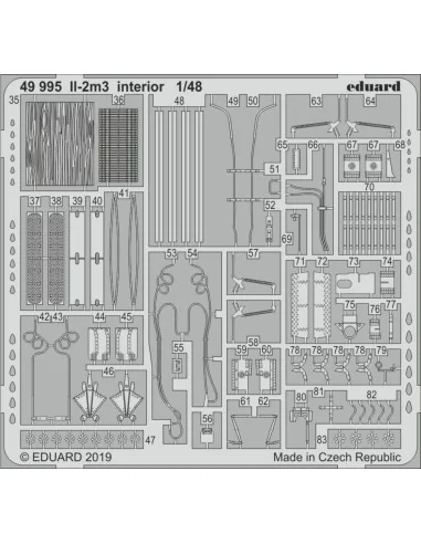 II-2m3 interior for Tamiya, 1/48 - Eduard Accessories 49995