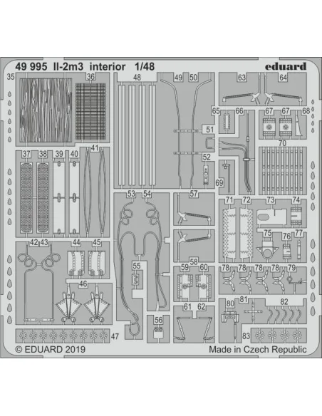 II-2m3 interior for Tamiya, 1/48 - Eduard Accessories 49995