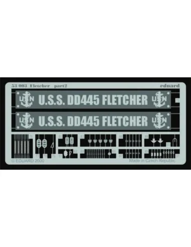Zerstörer DD445 Fletcher Fotoätzsatz, 1/350 - Eduard Accessories 53003