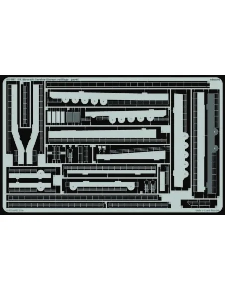 Flugzeugträger USS Hornet CV 8 Fotoätzsatz für Reling, 1/350 - Edua...