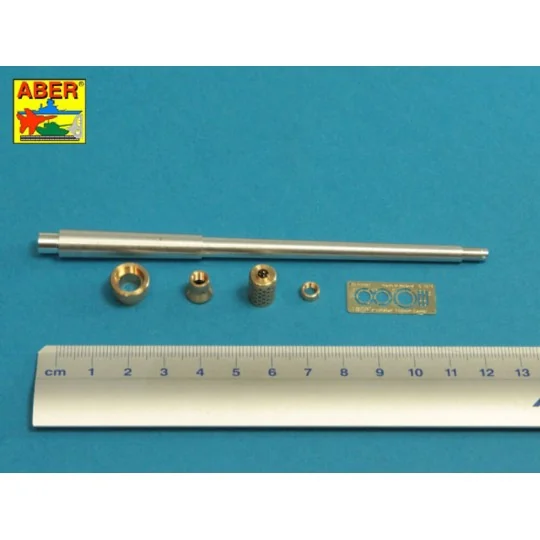 10, 5cm KwK L/70 barrel with perforated muzzle brake for German Pz....
