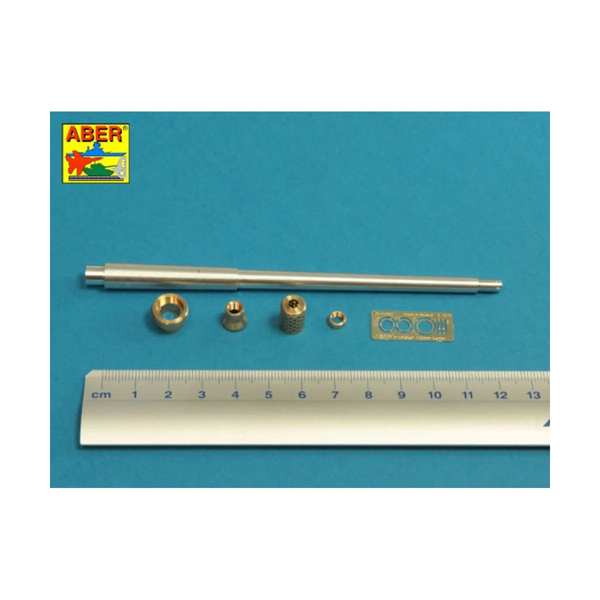 10,5cm KwK L/70 barrel with perforated muzzle brake for German Pz.K...