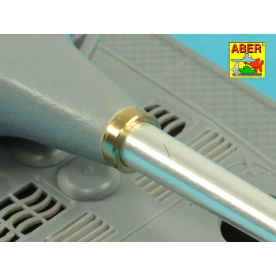 10, 5cm KwK L/70 barrel with perforated muzzle brake for German Pz....