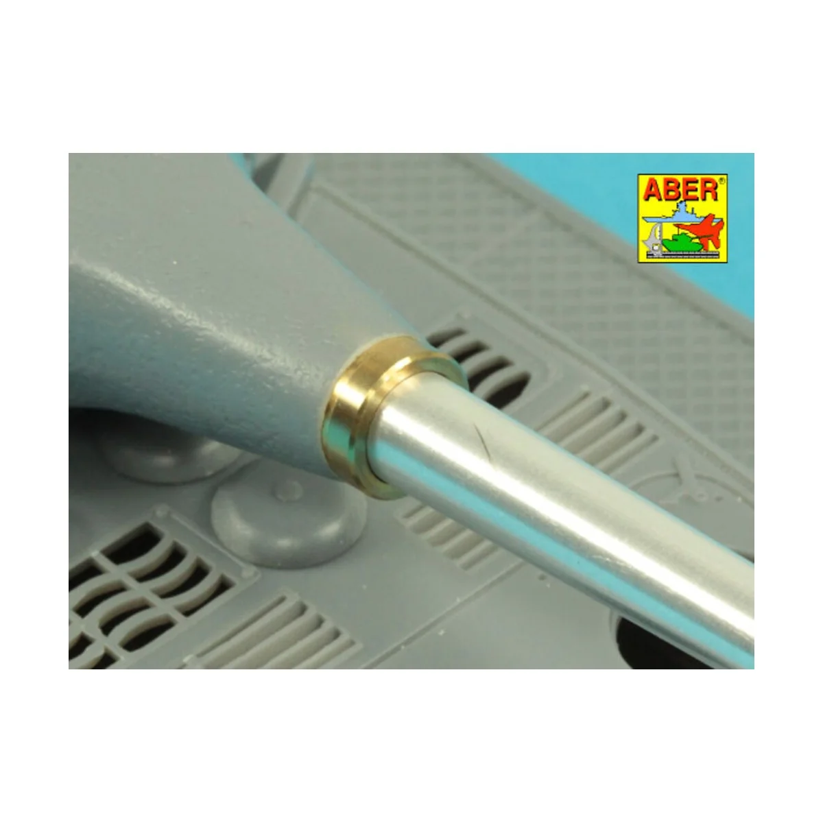 10,5cm KwK L/70 barrel with perforated muzzle brake for German Pz.K...