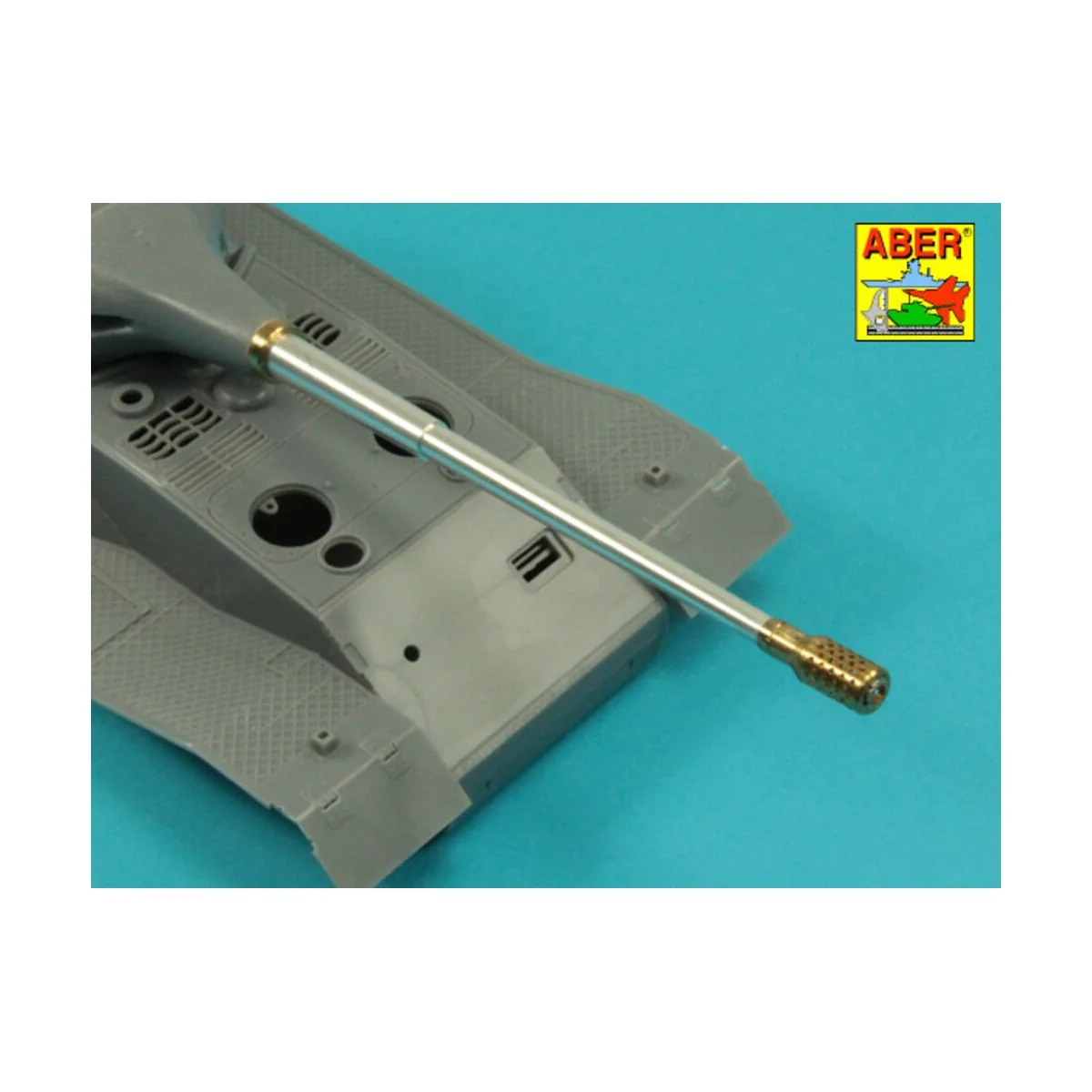 10, 5cm KwK L/70 barrel with perforated muzzle brake for German Pz....