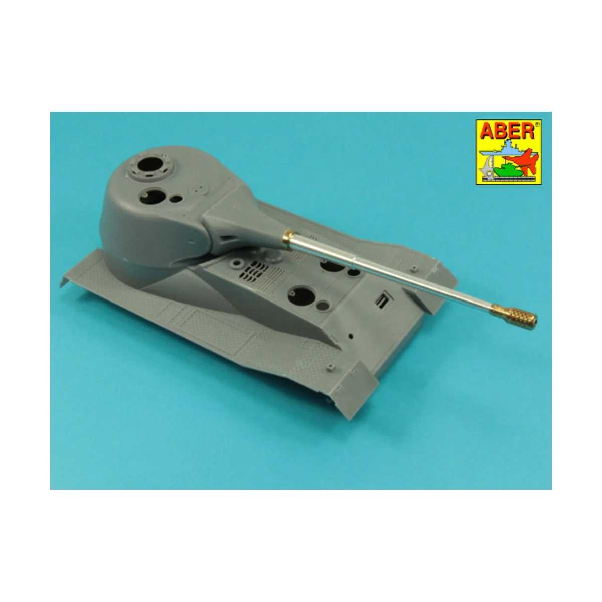 10,5cm KwK L/70 barrel with perforated muzzle brake for German Pz.K...