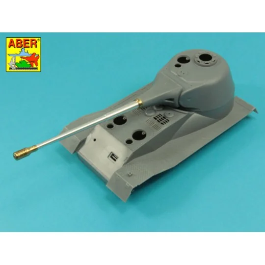 10, 5cm KwK L/70 barrel with perforated muzzle brake for German Pz....