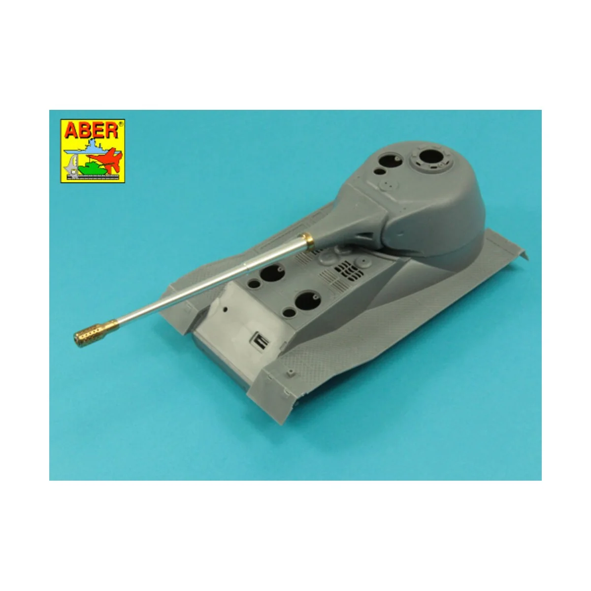 10, 5cm KwK L/70 barrel with perforated muzzle brake for German Pz....