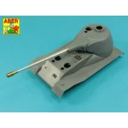 10,5cm KwK L/70 barrel with perforated muzzle brake for German Pz.K...