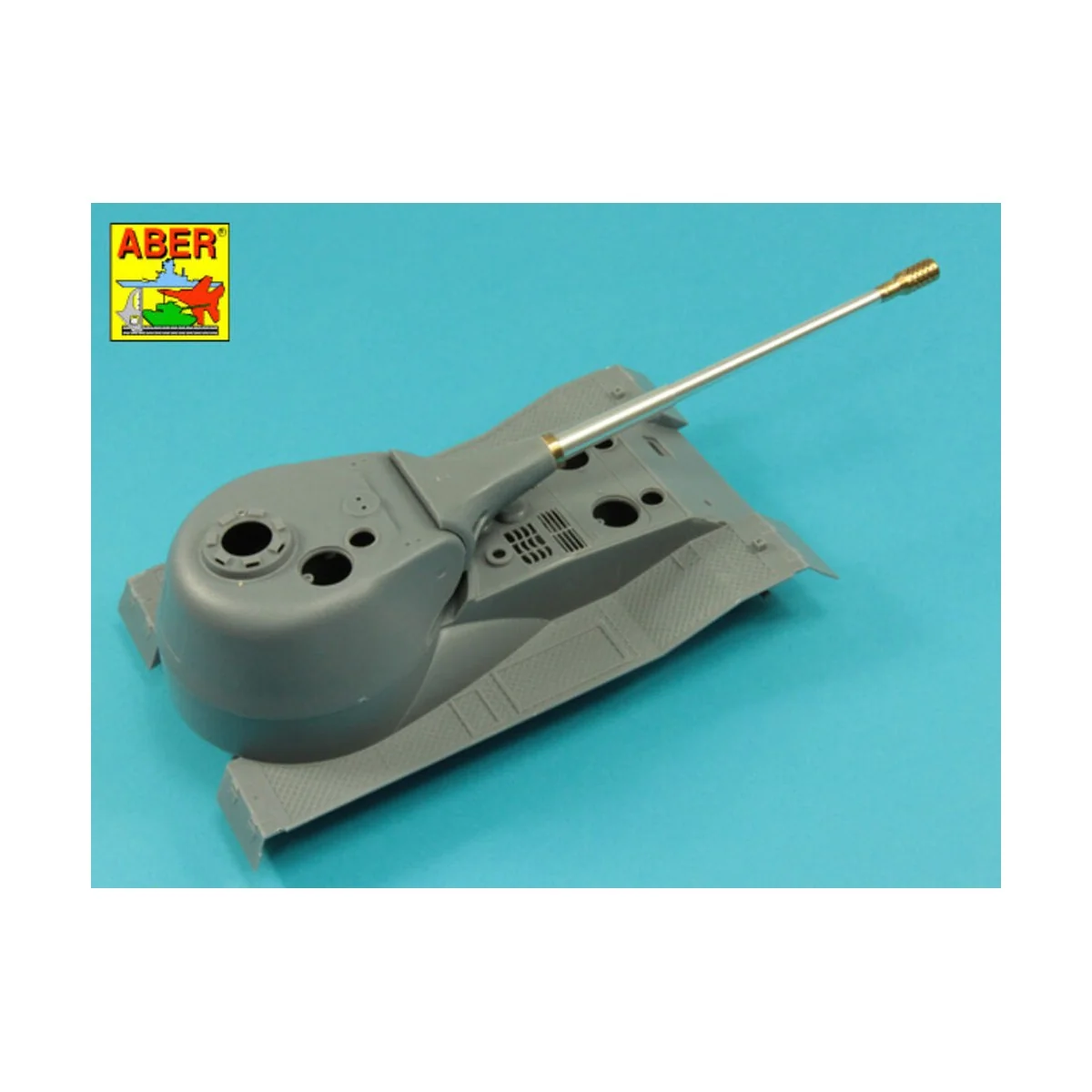 10,5cm KwK L/70 barrel with perforated muzzle brake for German Pz.K...