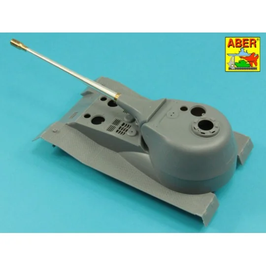 10, 5cm KwK L/70 barrel with perforated muzzle brake for German Pz....