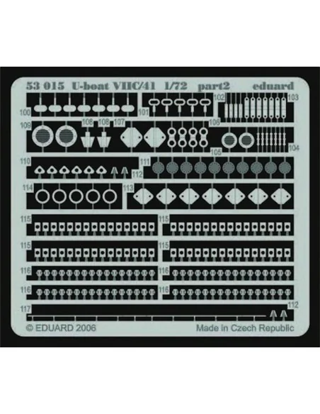U-boat VIIC/41 für Revell Bausatz, 1/72 - Eduard Accessories 53015