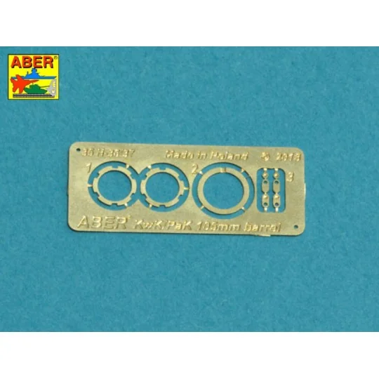 10,5cm KwK L/70 barrel with perforated muzzle brake for German Pz.K...