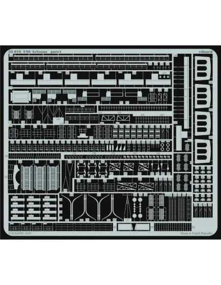 USS Arizona für Mini Hobby Models-Bausatz, 1/350 - Eduard Accessori...
