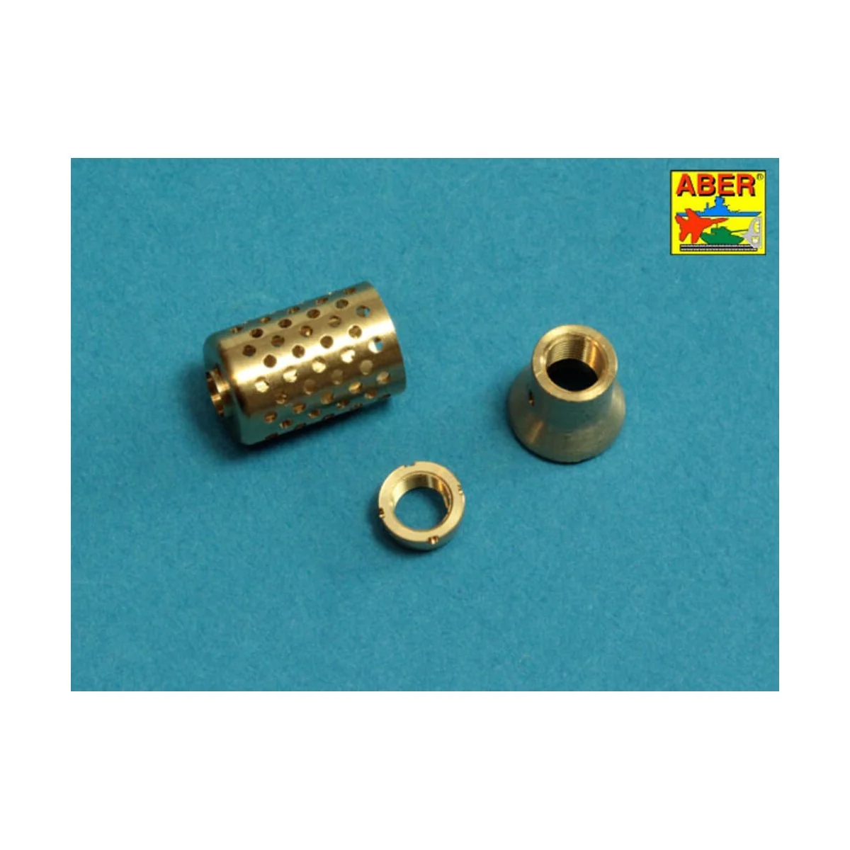 10,5cm KwK L/70 barrel with perforated muzzle brake for German Pz.K...