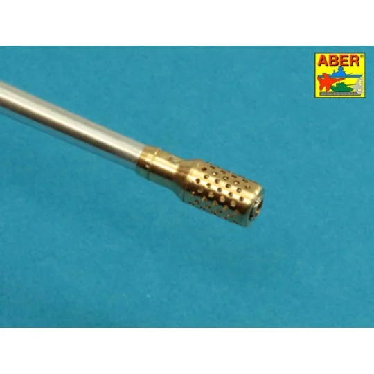 10, 5cm KwK L/70 barrel with perforated muzzle brake for German Pz....