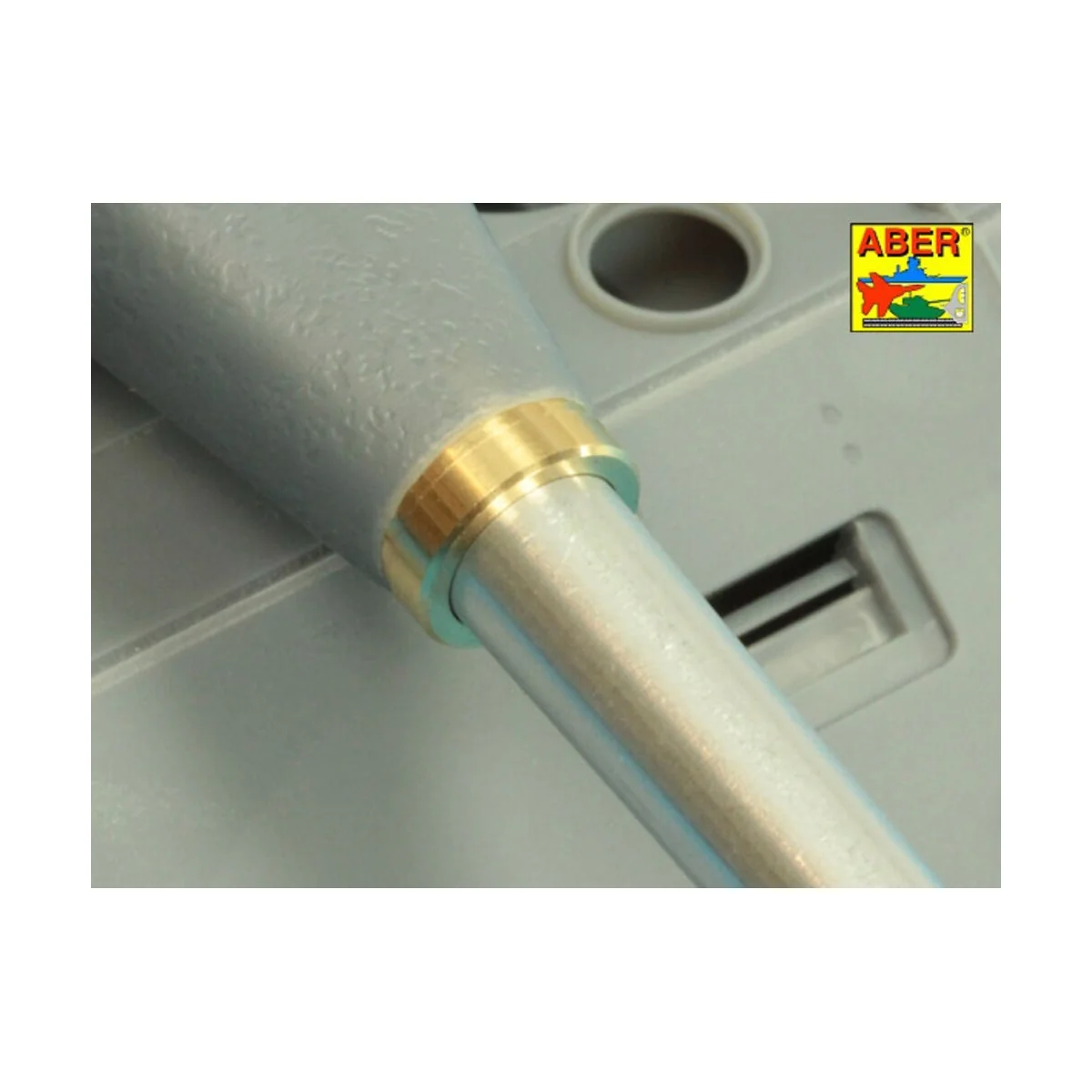 10,5cm KwK L/70 barrel with perforated muzzle brake for German Pz.K...