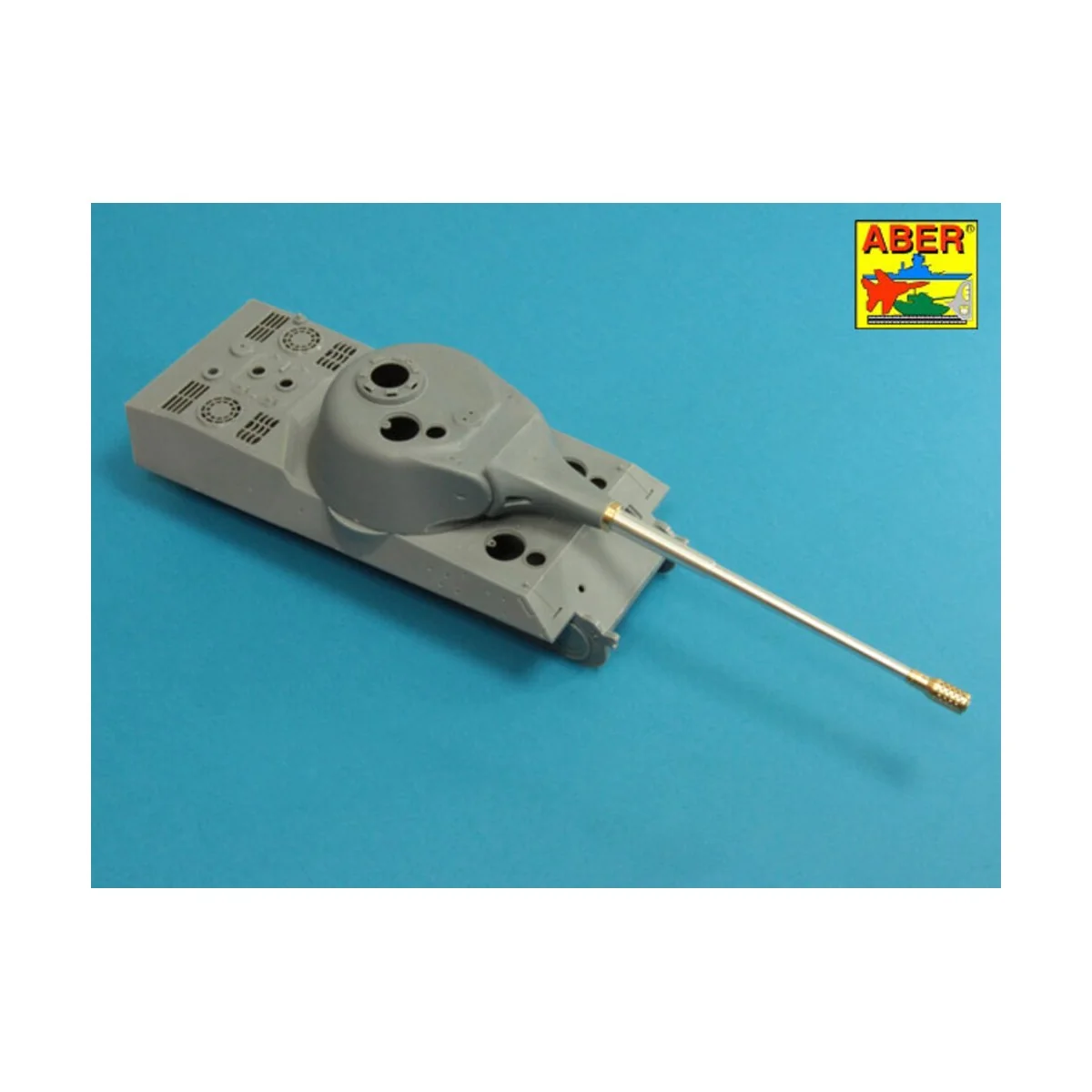 10, 5cm KwK L/70 barrel with perforated muzzle brake for German Pz....