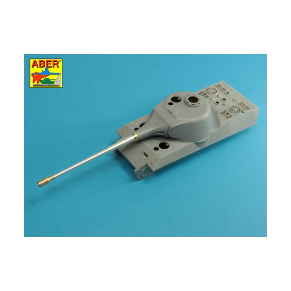 10, 5cm KwK L/70 barrel with perforated muzzle brake for German Pz....