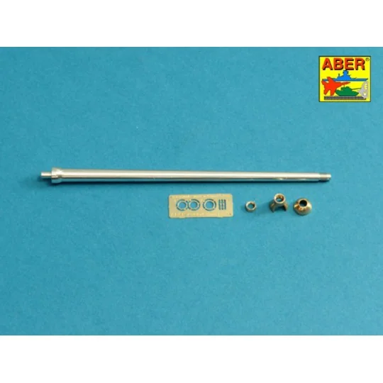 7,5cm gun barrel with single baffle muzzle brake for German Tank VK...