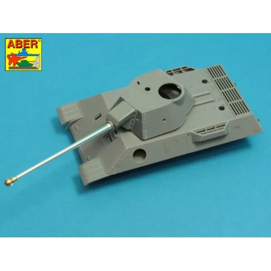 7,5cm gun barrel with single baffle muzzle brake for German Tank VK...