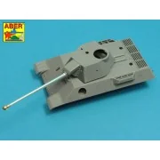 7, 5cm gun barrel with single baffle muzzle brake for German Tank V... 7, 5cm gun barrel with single baffle muzzle brake for German Tank V...