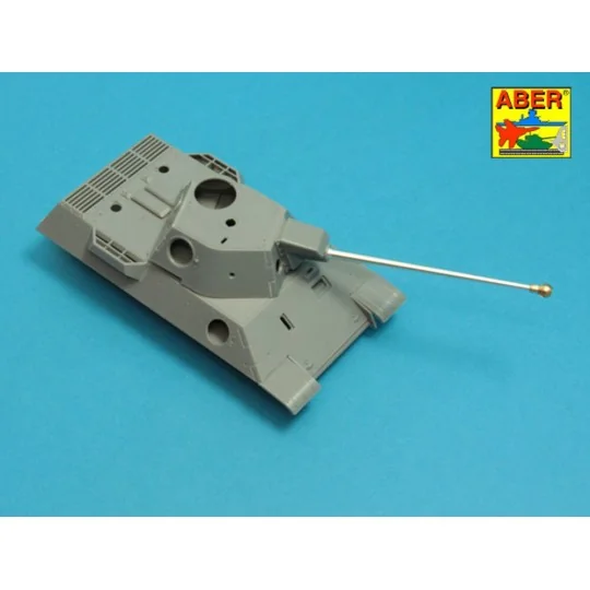 7,5cm gun barrel with single baffle muzzle brake for German Tank VK...