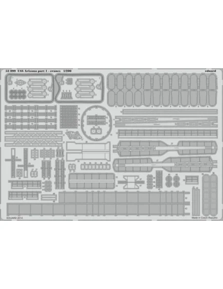 USS Arizona part 1-cranes for Trumpeter, 1/200 - Eduard Accessories...