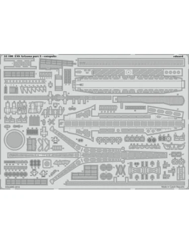 USS Arizona part 2-catapults for Trumpet, 1/200 - Eduard Accessorie...