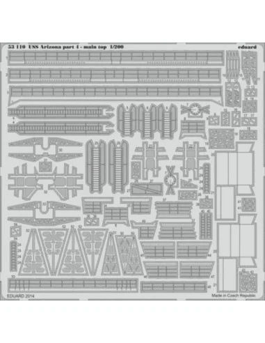 USS Arizona part 4-main top for Trumpete, 1/200 - Eduard Accessorie...
