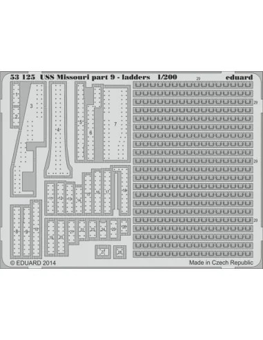 [NO_DESC] USS Missouri part 9-ladders f. Trumpeter, 1/200 - Eduard ...