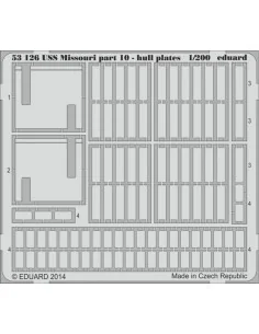 [NO_DESC] USS Missouri part 10-hull plates f. Trum, 1/200 - Eduard ...