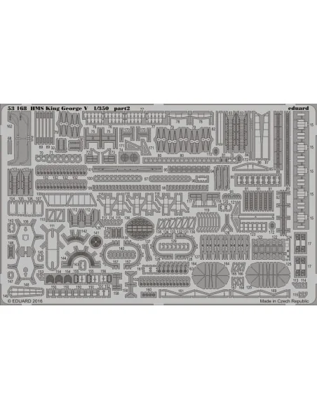 HMS King George V for Tamiya, 1/72 - Eduard Accessories 53168