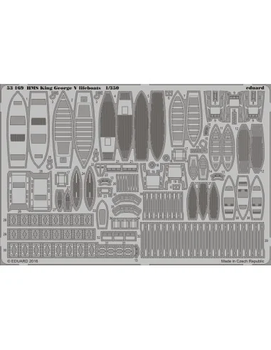 HMS King George V lifeboats for Tamiya, 1/72 - Eduard Accessories 5...
