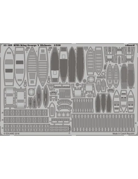 HMS King George V lifeboats for Tamiya, 1/72 - Eduard Accessories 5...