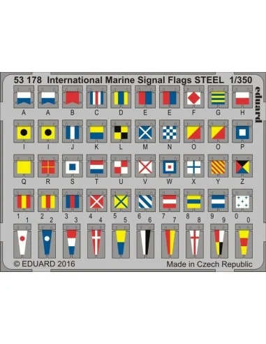 International Marine Signal Flags STEEL, 1/350 - Eduard Accessories...